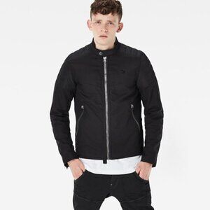 NEW G-Star Raw Black Suzaki SP Café Racer Biker Moto Jacket Grunge Streetwear